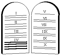 ten commandments graphic